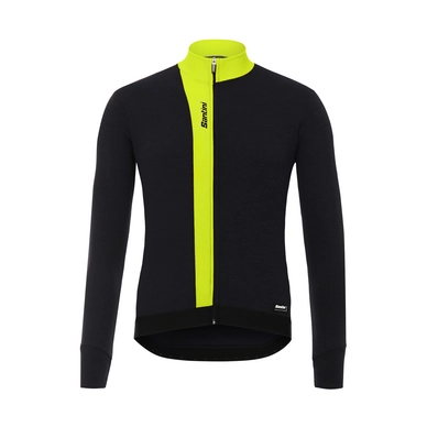 Fietsshirt Santini Men Origine Winter Flashy Yellow