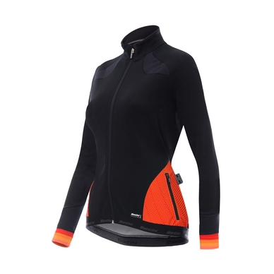 Fietsjack Santini Women Coral 2.0 Windstopper Jacket Orange
