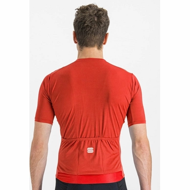 2---Fietsshirt Sportful Men Matchy Short Sleeve Jersey Chili Red-2