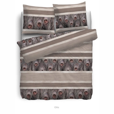 Bettwäsche HNL Living Gita Brown Flanell