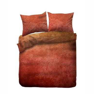 2---Kayori Gassho - Dekbedovertrek - Flanel - Rood