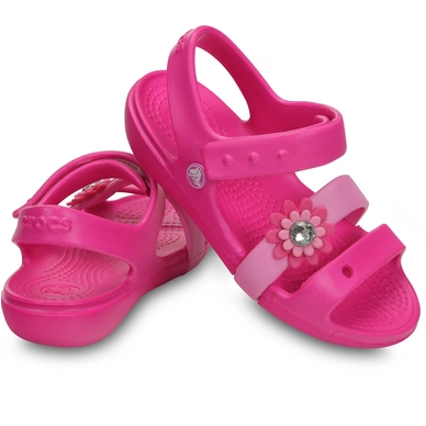 Sandaal Crocs Keeley Petal Charm S Neon Magenta/Carnation