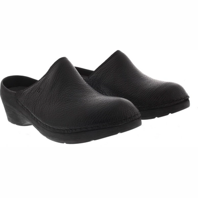 2---Klomp Wolky Women Pro Clog Printed Leather Black-2