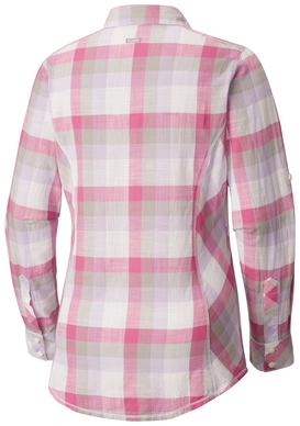 Blouse Columbia Women Camp Henry Bright Lavender Block Stripe