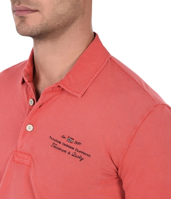 Polo Napapijri Men Elbas Stretch Coral