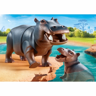 2---Nijlpaard met baby