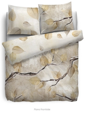 Bettwäsche HNL Refined Piano Beige Mako-Satin