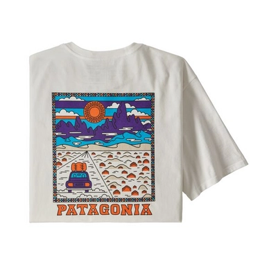 T-Shirt Patagonia Men Summit Road Organic T-Shirt White