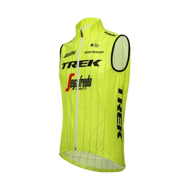 Fietsjack Santini Men Trek-Segafredo Fine Light Windvest Yellow Fluo