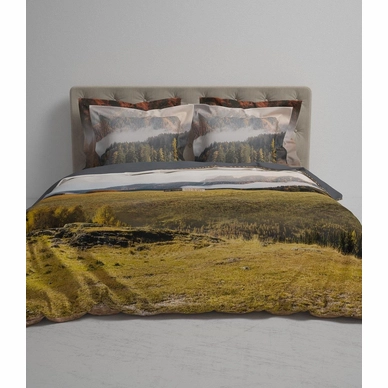 Dekbedovertrek Heckett and Lane Wilsey Dark Grey Satijn