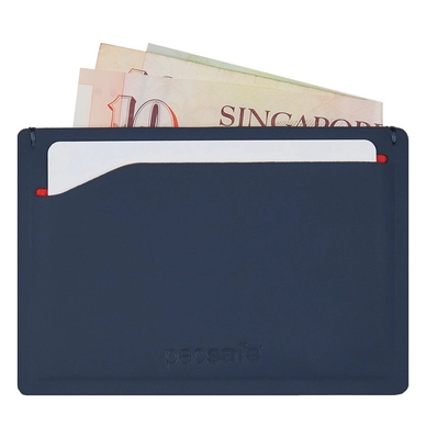 Portemonnee Pacsafe RFIDsafe Tec Sleeve Wallet Navy / Red