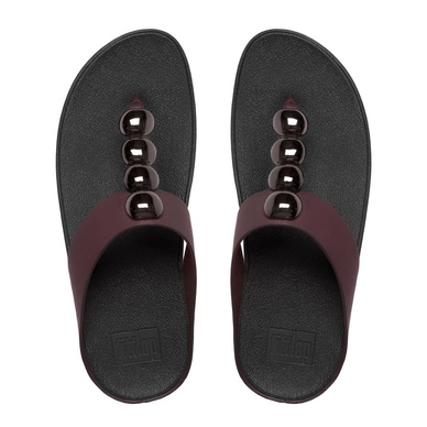 Slipper FitFlop Rola™ Leather Hot Cherry