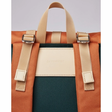 2---Rugzak Sandqvist Bernt Multi Dark Green Orange-2