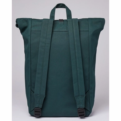 2---Rugzak Sandqvist Dante Deep Green With Black Leather-2