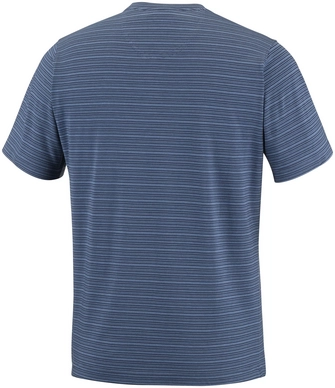 T-Shirt Columbia Lookout Point Short Sleeve Henley Zinc Stripe