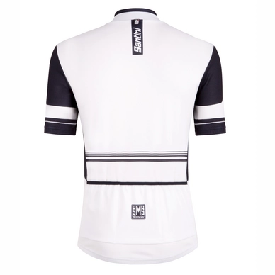 Fietsshirt Santini Tau Short Sleeve Printed Jersey White