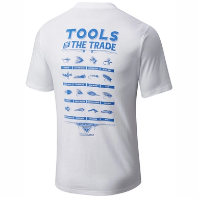 T-Shirt Columbia Men PFG Tools Elements White