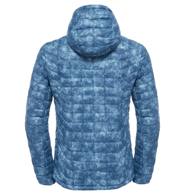 Winterjas The North Face M Thermoball Hoodie Shady Blue Process Print