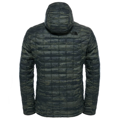 Winterjas The North Face M Thermoball Hoodie Rosin Green Glamo Print