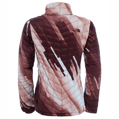 Winterjas The North Face W Thermoball Full Zip Darkest Spruce Strata Print