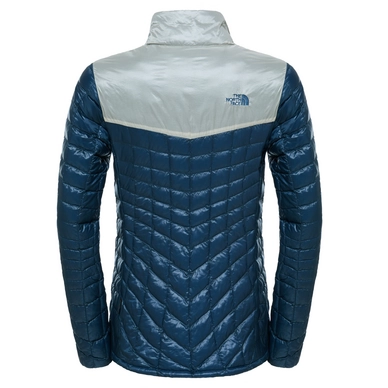 Winterjas The North Face W Thermoball Full Zip Shady Blue Vintage White
