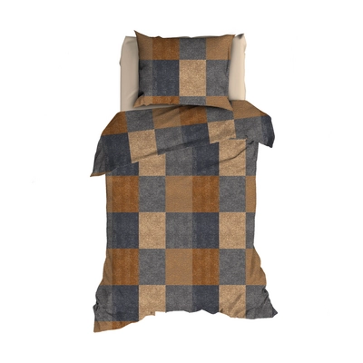 2---TEXTAP Condotti flanel bruin-terra 1P HR