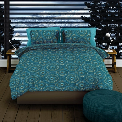 Dekbedovertrek Romanette Libby Teal Flanel