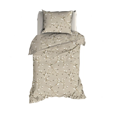 2---TEXTAP Winterblossom flanel beige-taupe 1P HR