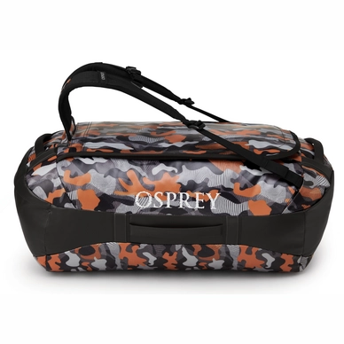 2---TransporterDuffel65_F21_Front_BlackOrangeCamo