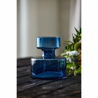 2---Vaas Lyngby Glas Tubular Blue 20 cm -2