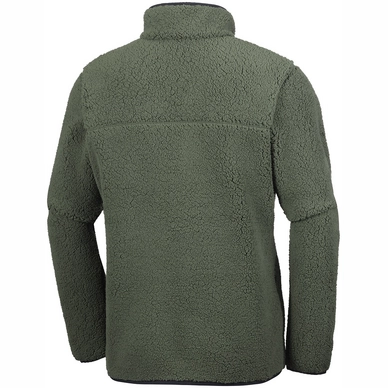Vest Columbia Men Mountain Side Heavyweight Fleece Surplus Green Black