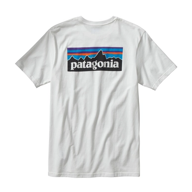 T-shirt Patagonia Men's P-6 Logo Cotton T-Shirt White
