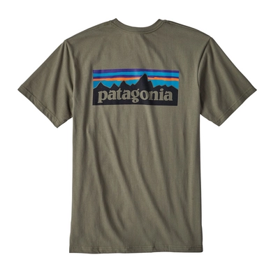 T-shirt Patagonia Men's P-6 Logo Cotton T-Shirt Industrial Green