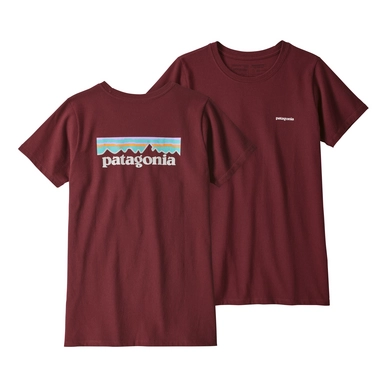 T-Shirt Patagonia Women's Pastel P-6 Logo Responsibili-Tee Rocky Red