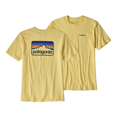 T-shirt Patagonia Men's Line Logo Badge Responsibili-Tee Crest Yellow