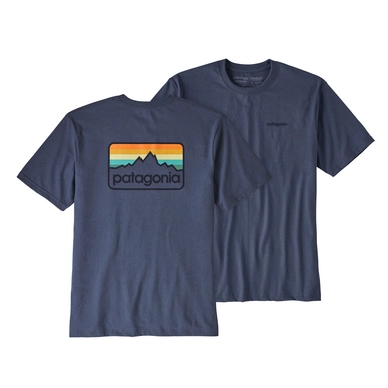 T-shirt Patagonia Men's Line Logo Badge Responsibili-Tee Dolomite Blue