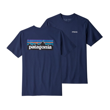 T-shirt Patagonia Men's P-6 Logo Responsibili-Tee Classic Navy