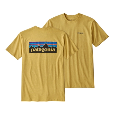 T-Shirt Patagonia Men's P-6 Logo Responsibili-Tee Surfboard Yellow