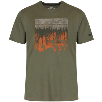 T-Shirt Regatta Mens Cline Olive Night