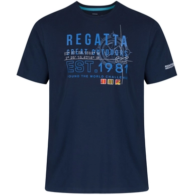 T-Shirt Regatta Mens Cline Navy