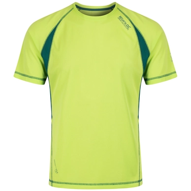 T-Shirt Regatta Mens Volito II Lime Zest Green/Hunter Green