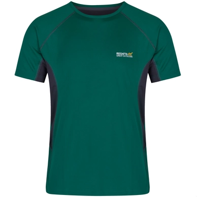 T-Shirt Regatta Mens Virda Hunter Green/Seal Grey
