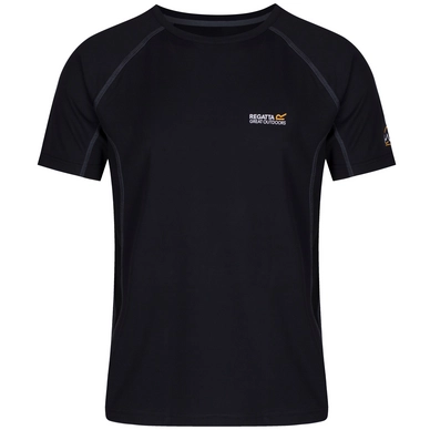 T-Shirt Regatta Mens Virda Black/Black