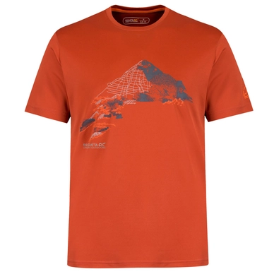 T-Shirt Regatta Mens Fingal II Burnt Tikka