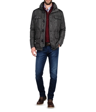 Winterjas Napapijri Agno Dark Grey Solid Men