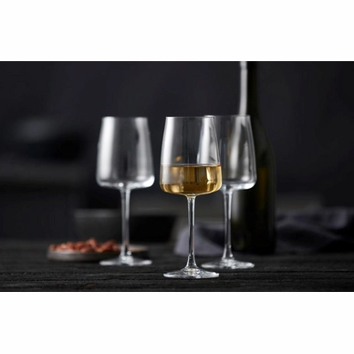 2---Witte Wijnglas Lyngby Glas Krystal Zero Clear 430 ml (4-delig)-2