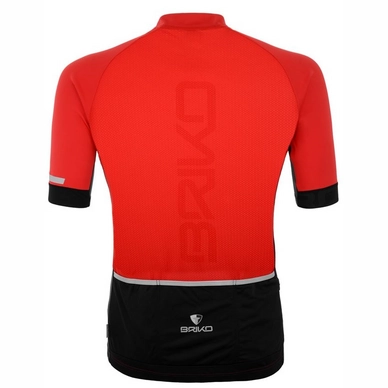 Fietsshirt Briko Classic Side Jersey New Red Black
