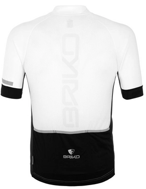 Fietsshirt Briko Classic Side Jersey New White Black