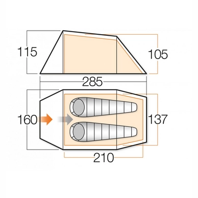 Tent Vango Ark Black 200