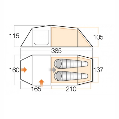 Tent Vango Ark River 200+